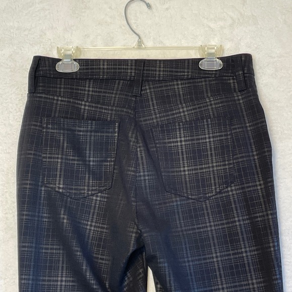 Simply Vera Wang Skinny Plaid Pants Size M Mid Rise Stretch Casual Workwear - Picture 9 of 9